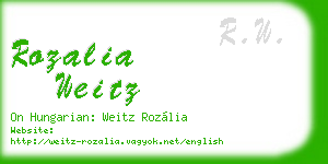 rozalia weitz business card